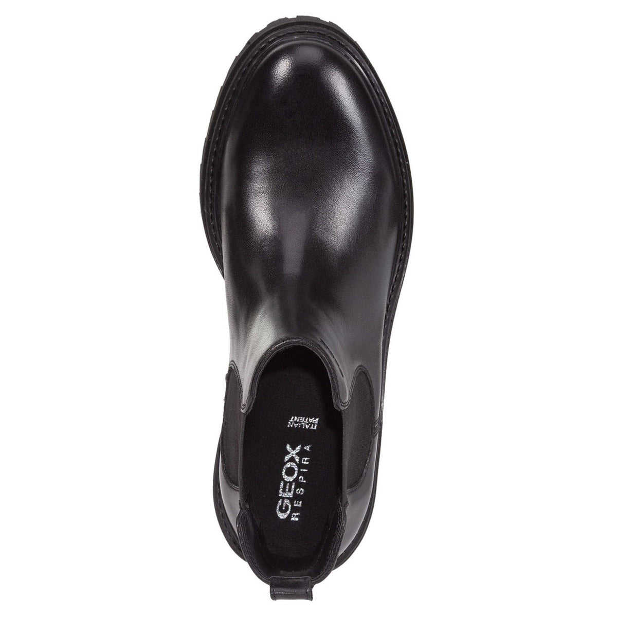 Geox D Iridea B Leather Women's Black Boots