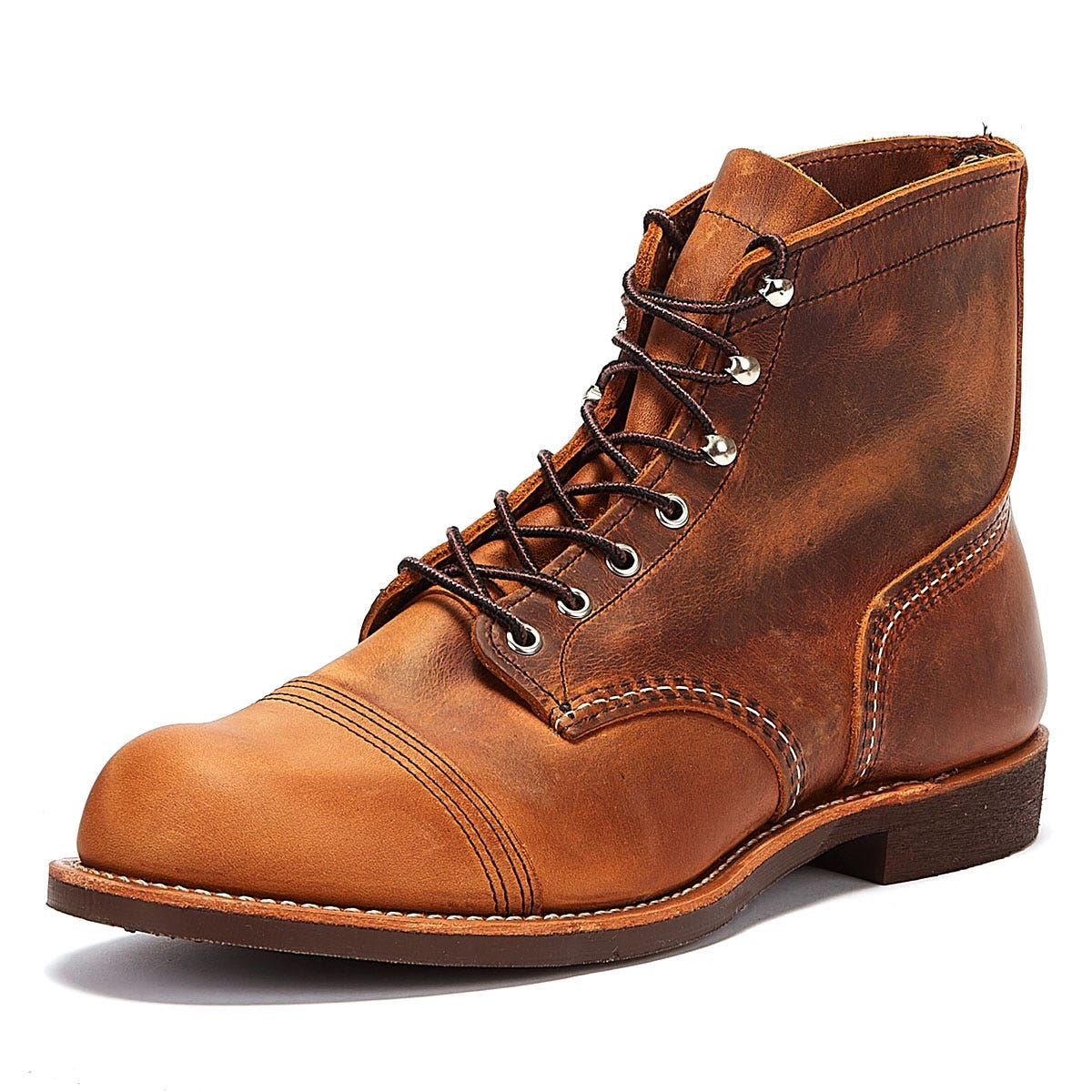 RED WING 8085 MENS IRON RANGER COPPER ROUGH AND TOUGH