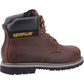 Caterpillar Men's Powerplant S3 GYW Safety Boot in Brown