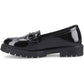 Hush Puppies Hazel Snaffle Leather Girl's Black Loafers