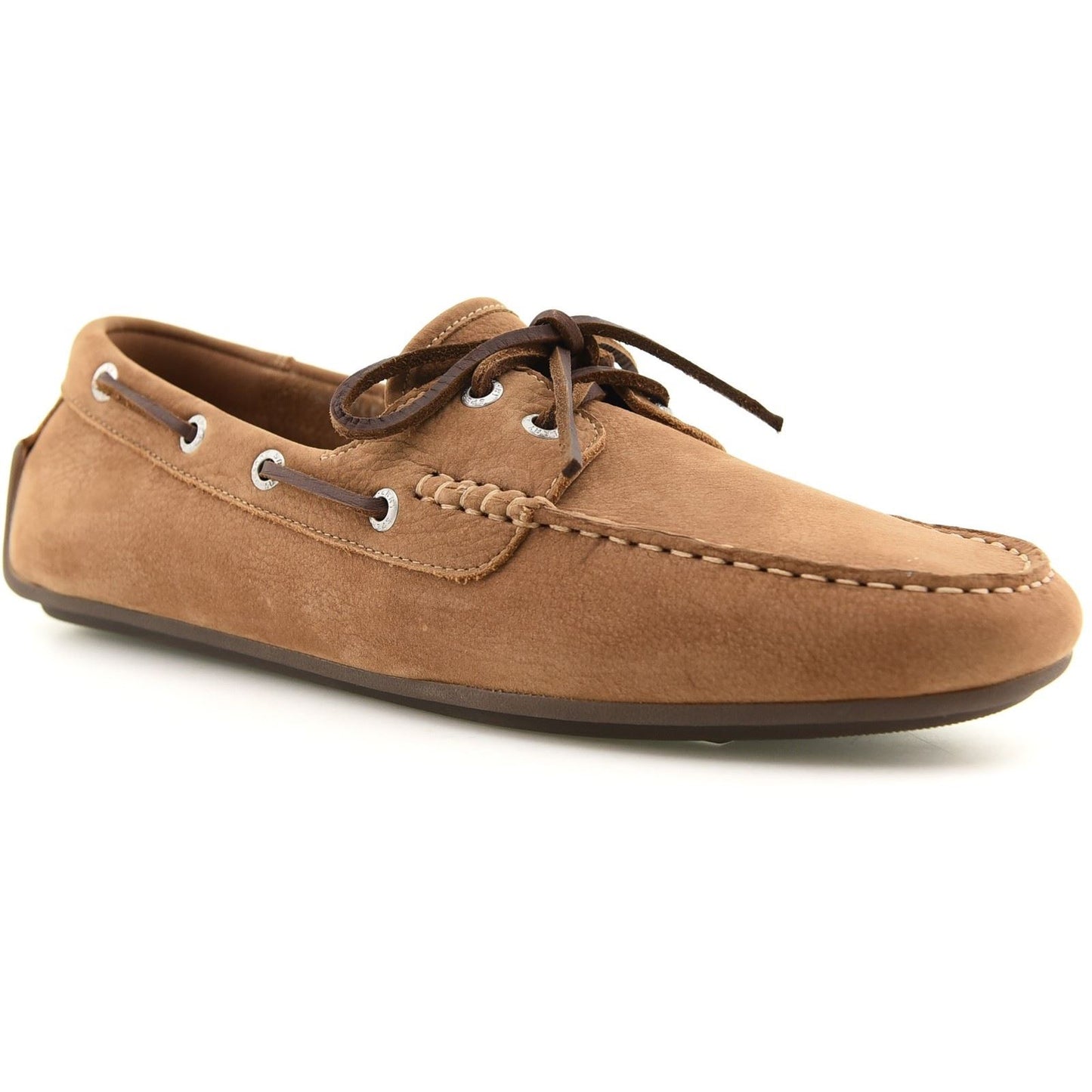 Sperry Orland 2-Eye Driver Leather Men's Tan Boat Shoes