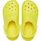 Crocs Men's Classic Lined Clog in Cyber Yellow