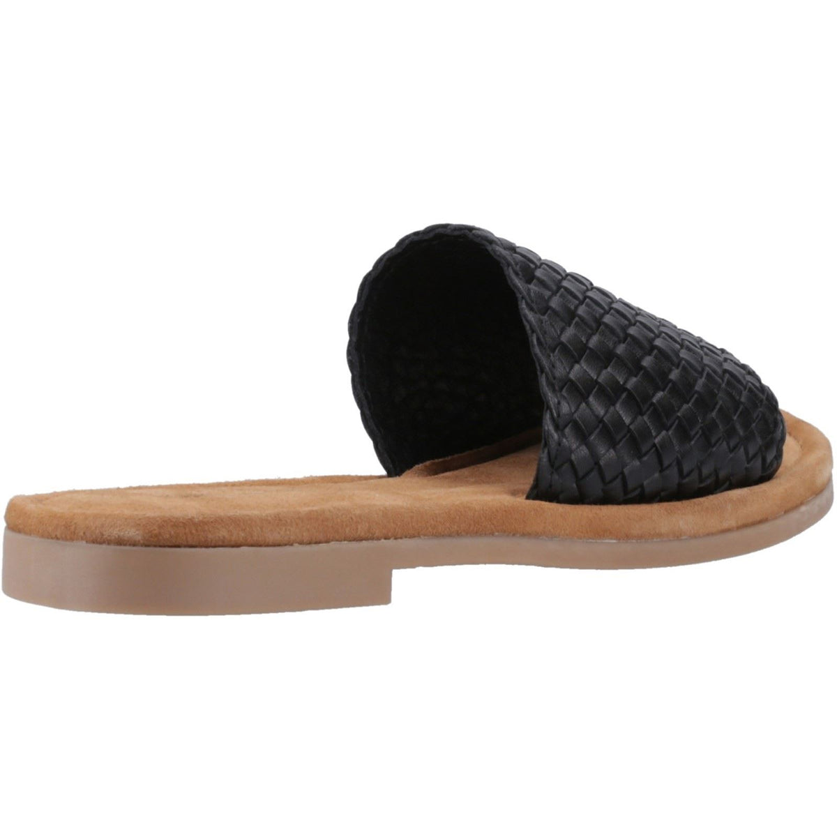 Hush Puppies Hetty Slide Leather Women's Black Sandals