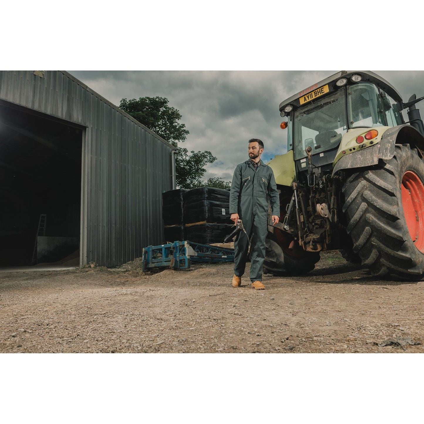 Dickies Men's Redhawk Coverall in Rain Forest