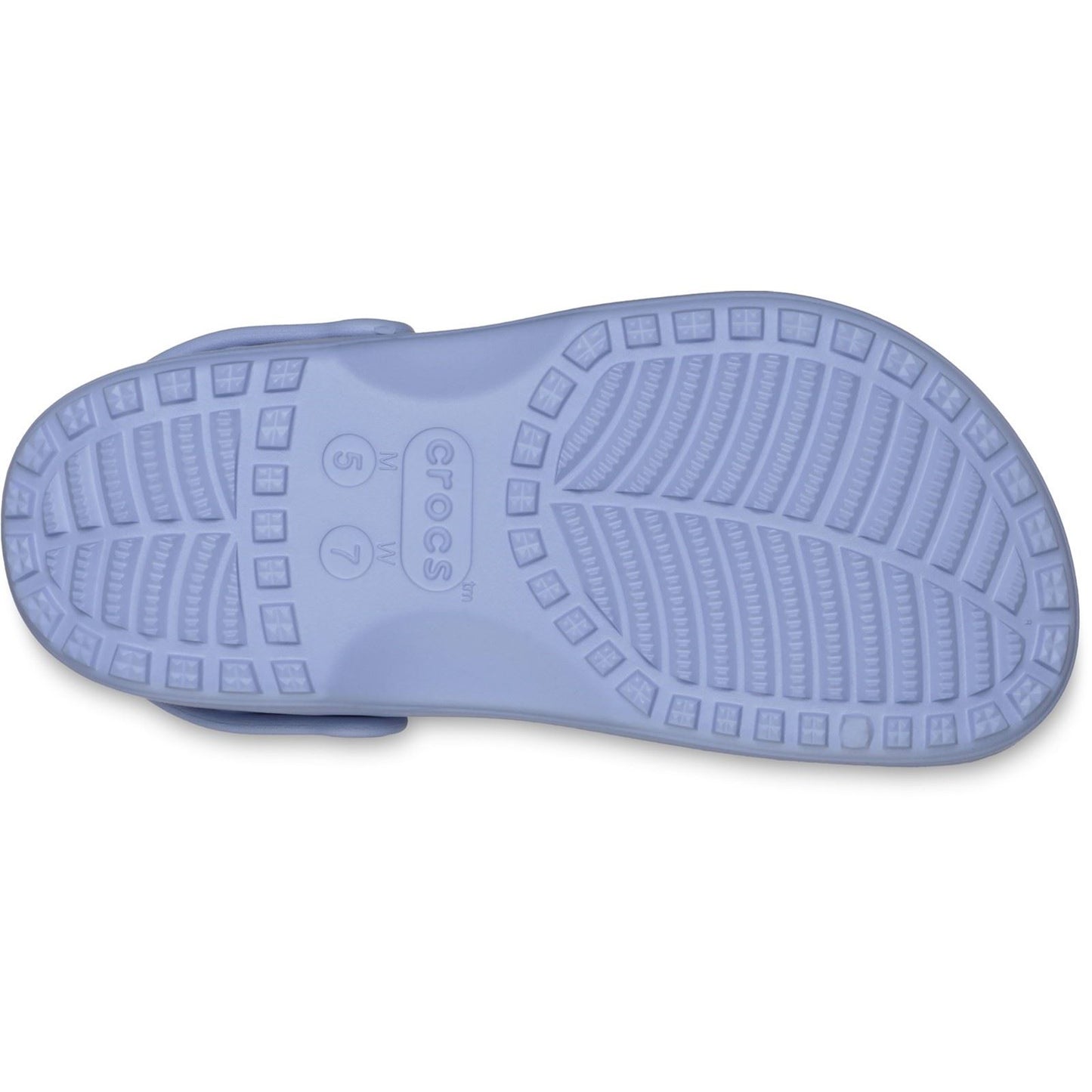 Crocs Classic Floral Cut Out Thermoplastic Women's Blue Haze Flip Flops