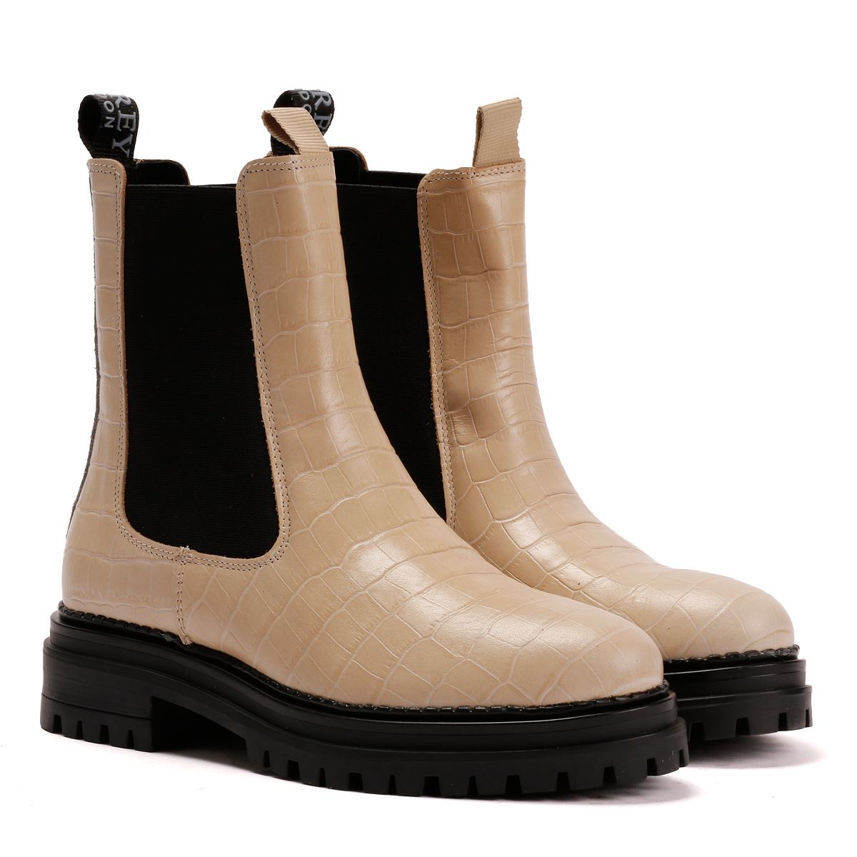 Osprey London The Huckleberry Leather Women's Cream Boots