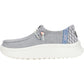 HEYDUDE Women's Wendy Peak Chambray Woven Shoes in Grey