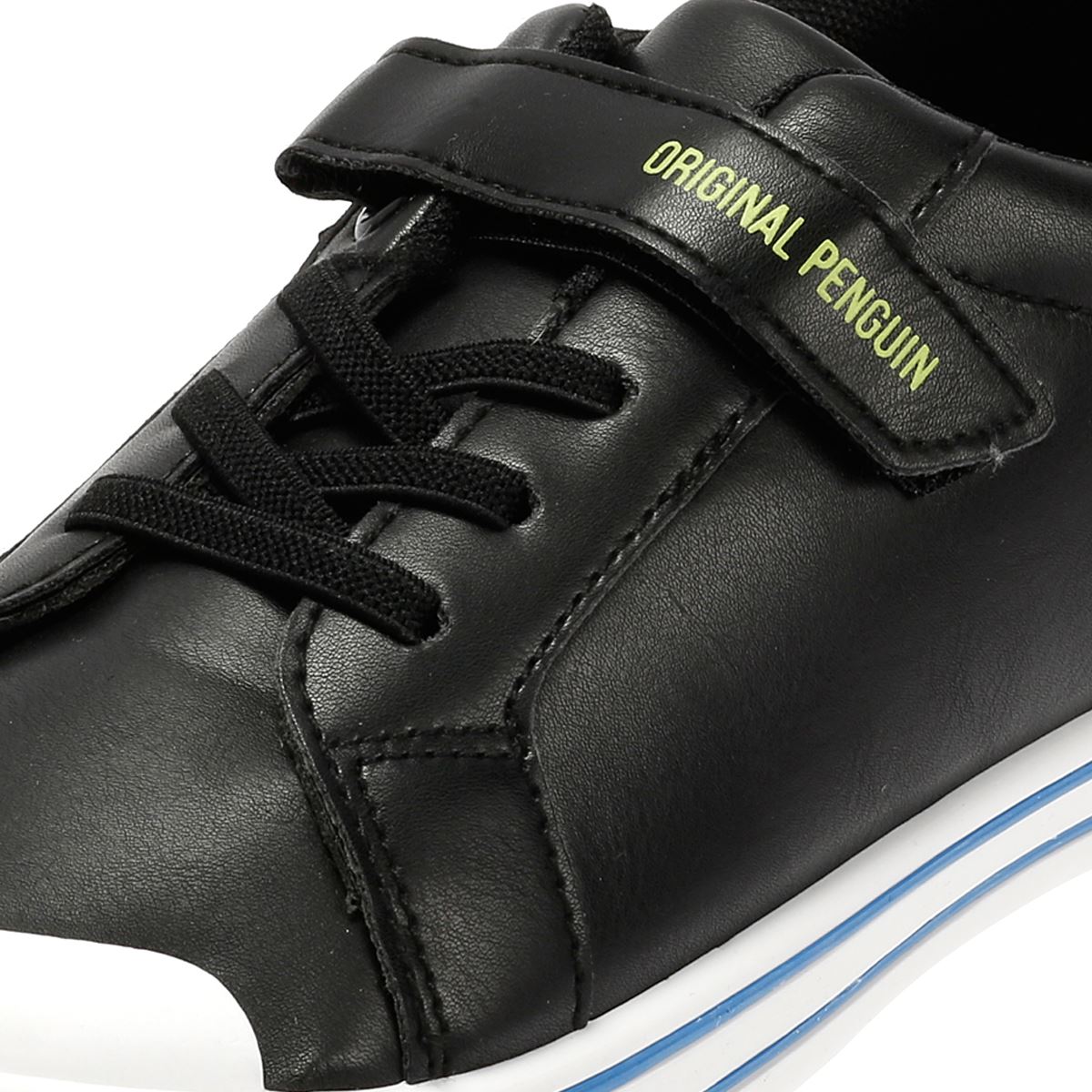 Penguin Junior Rainbow Black/Safety Yellow Trainers