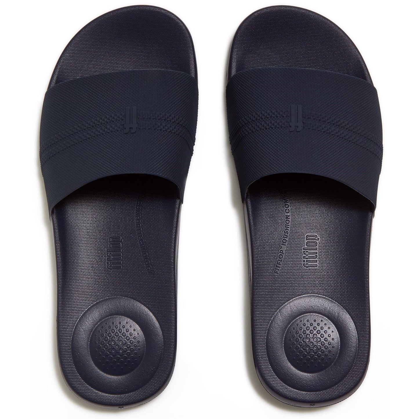 Fitflop iQushion Pool Polyurethane Men's Midnight Navy Slides