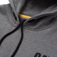 Caterpillar Men's Trademark Banner Hooded Sweatshirt in Dark Grey