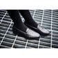 Pod Islay Leather Youth Black Loafers