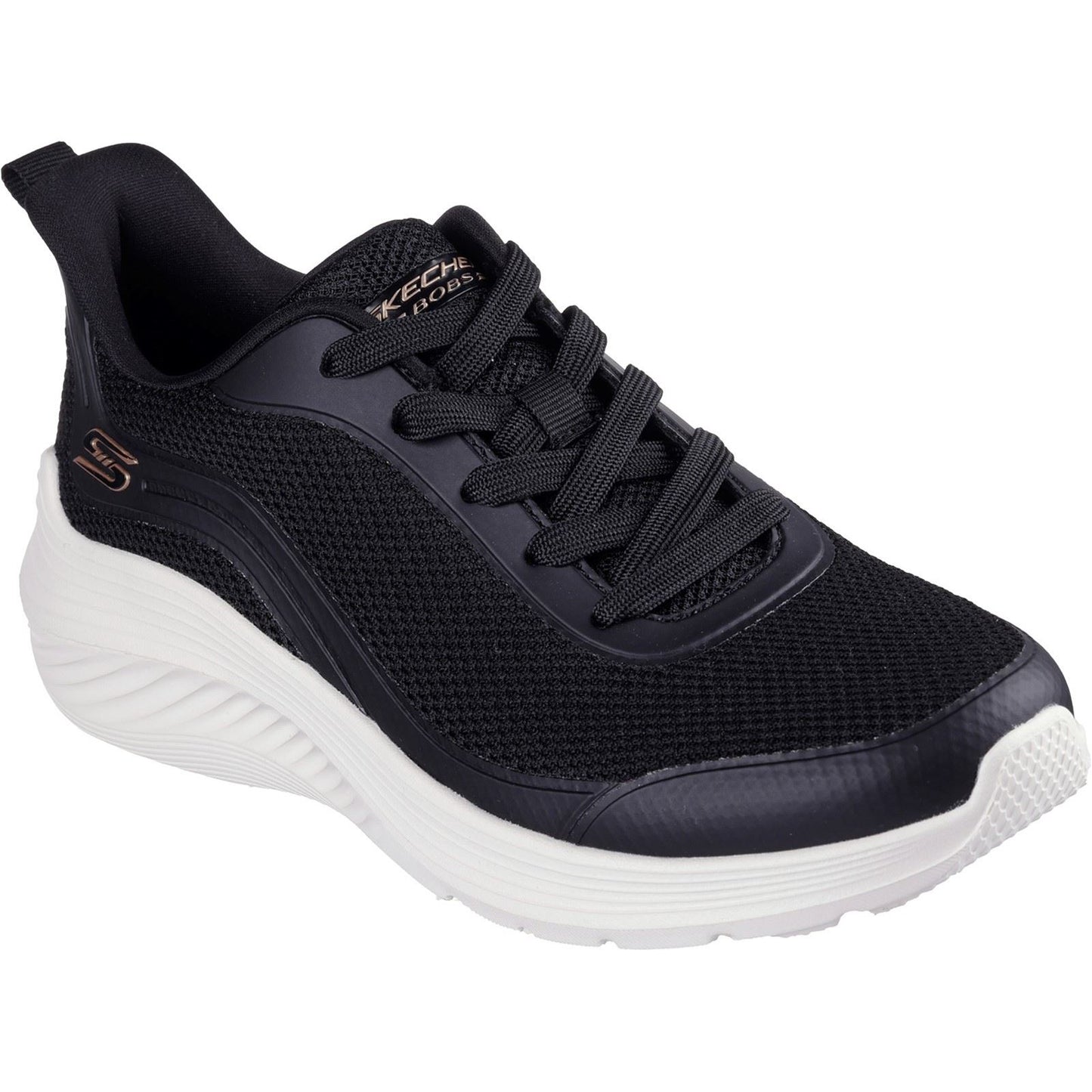 Skechers Women's Bobs Squad Waves Still Wading Trainers in Black