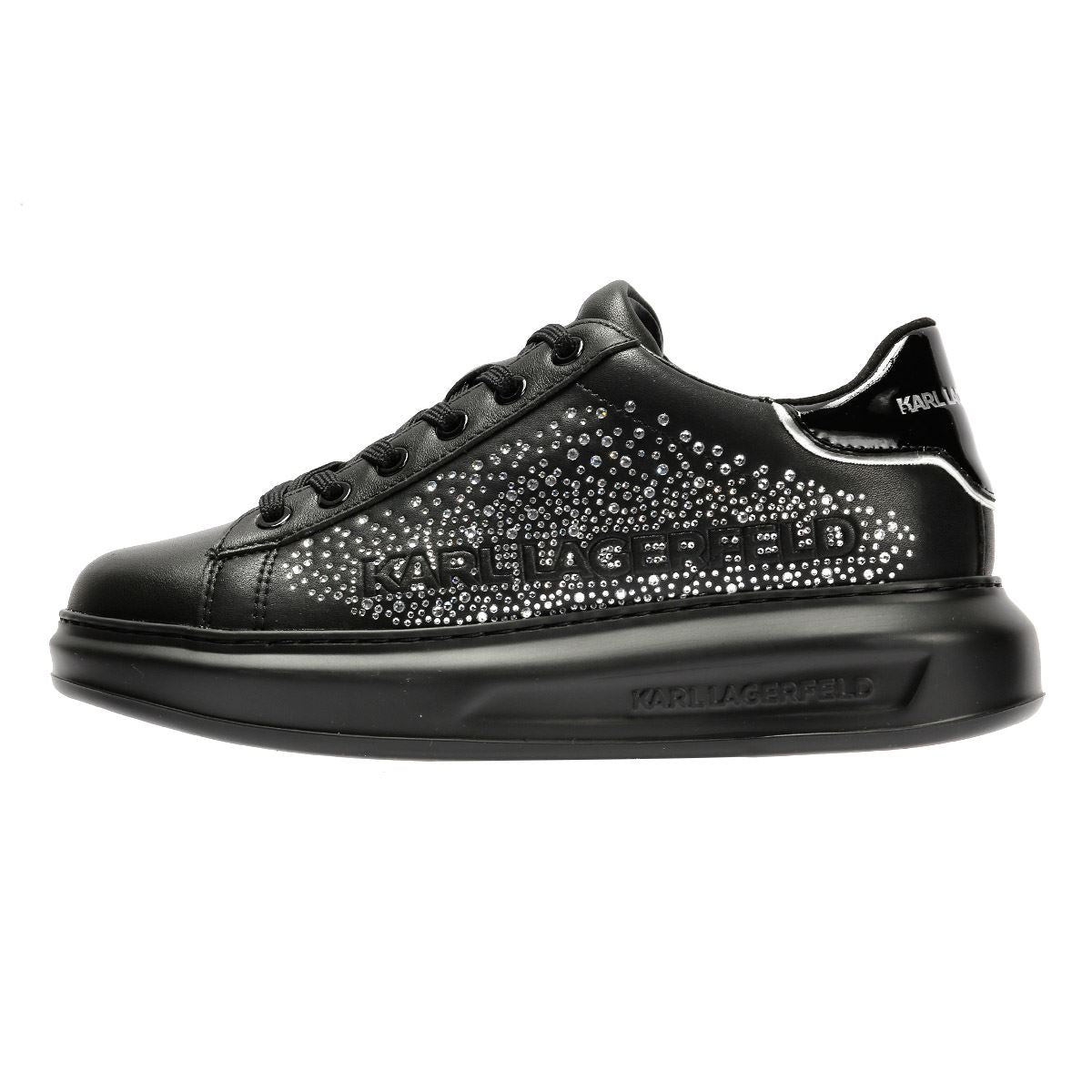 Karl Lagerfeld Kapri Konstellation Leather Women's Black/Silver Trainers