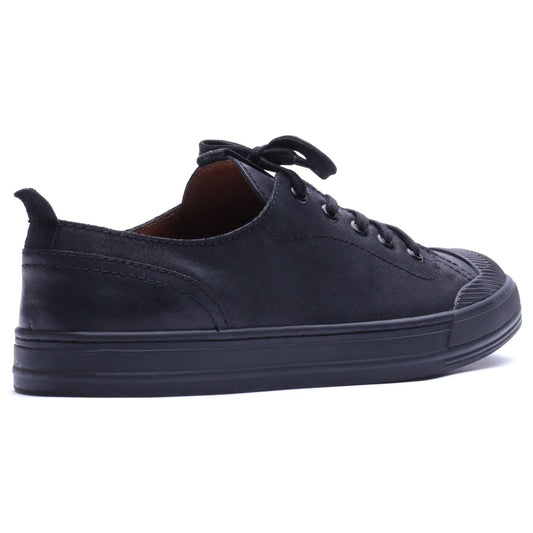 Base London Volt Leather Men's Black Lace-Up Shoes