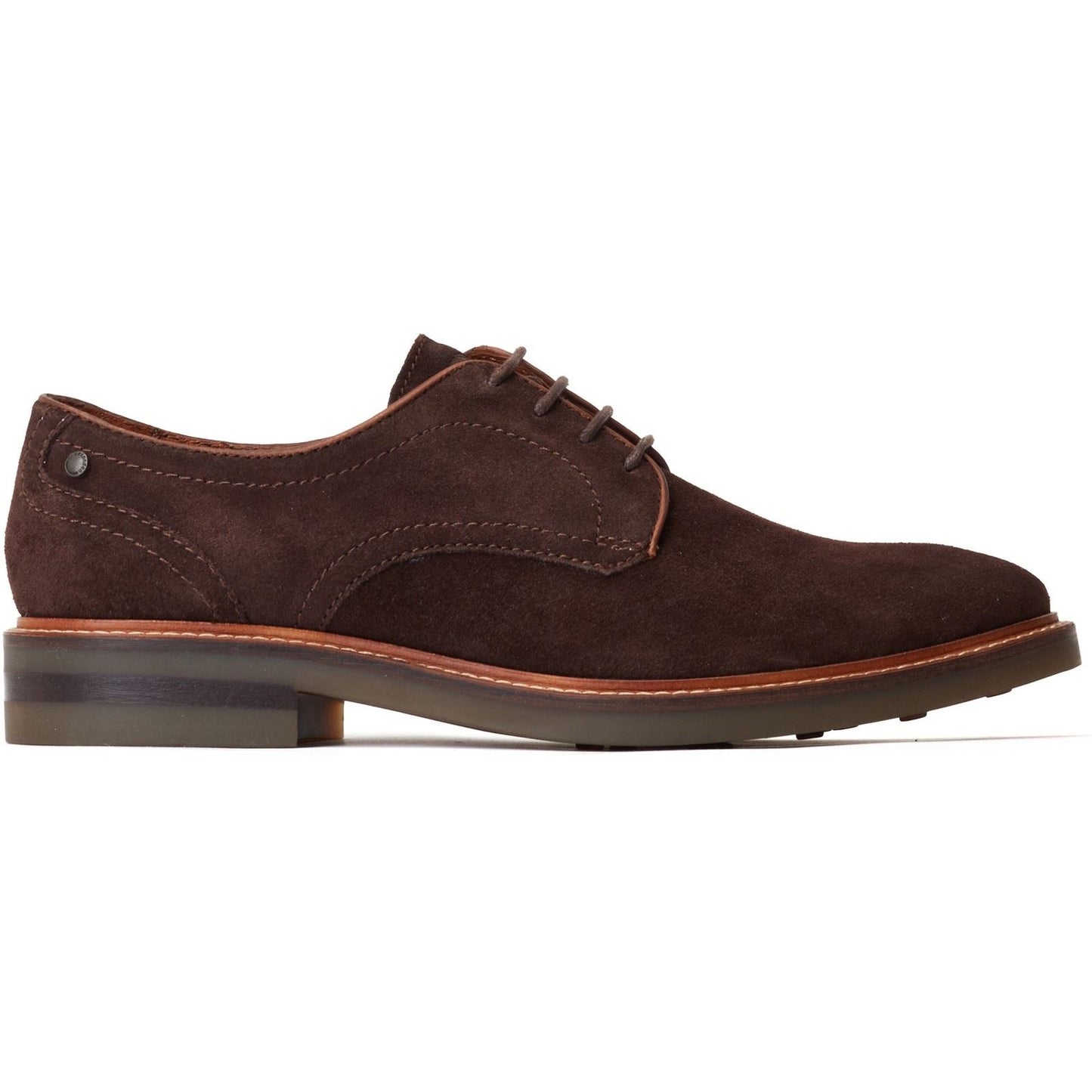 Base London Men's Mawley Derby Shoe in Burnt Brown