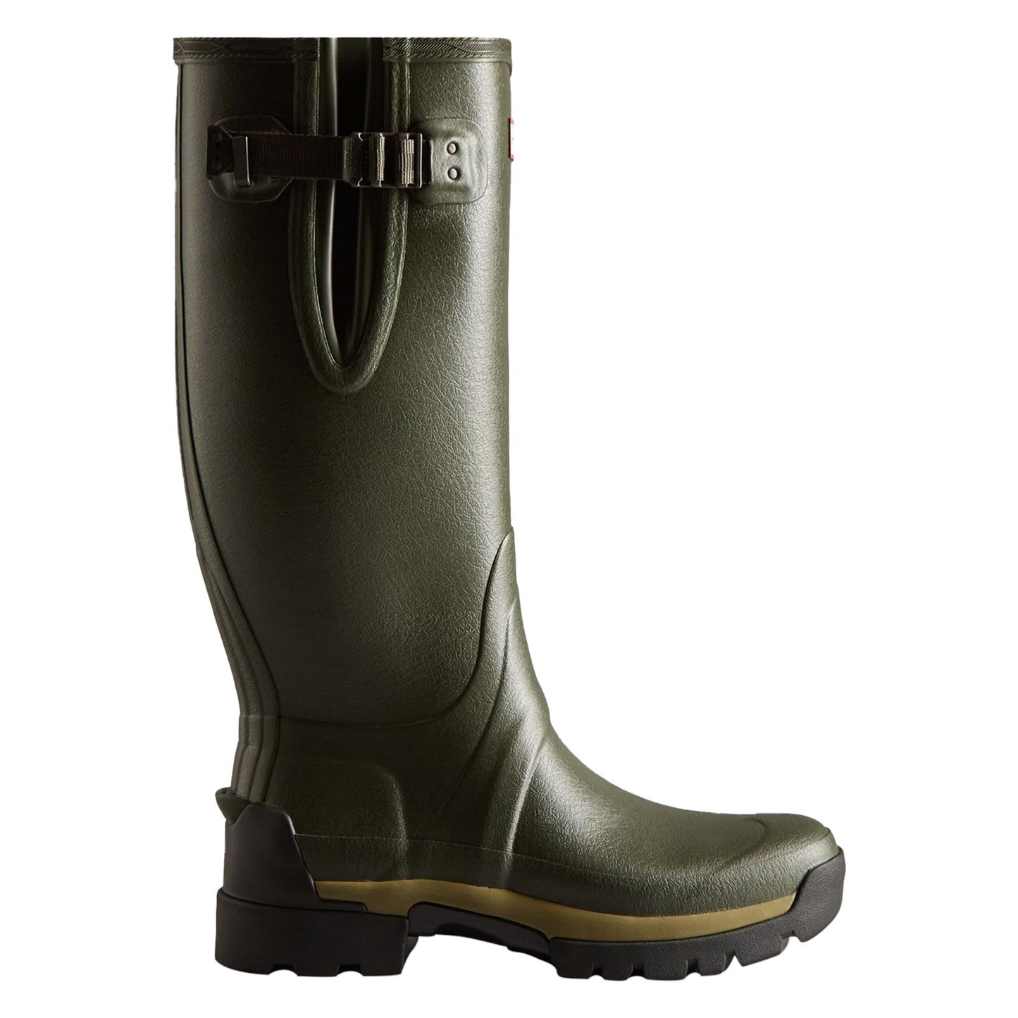 Hunter Men's Balmoral Adjustable Wellington in Dark Olive