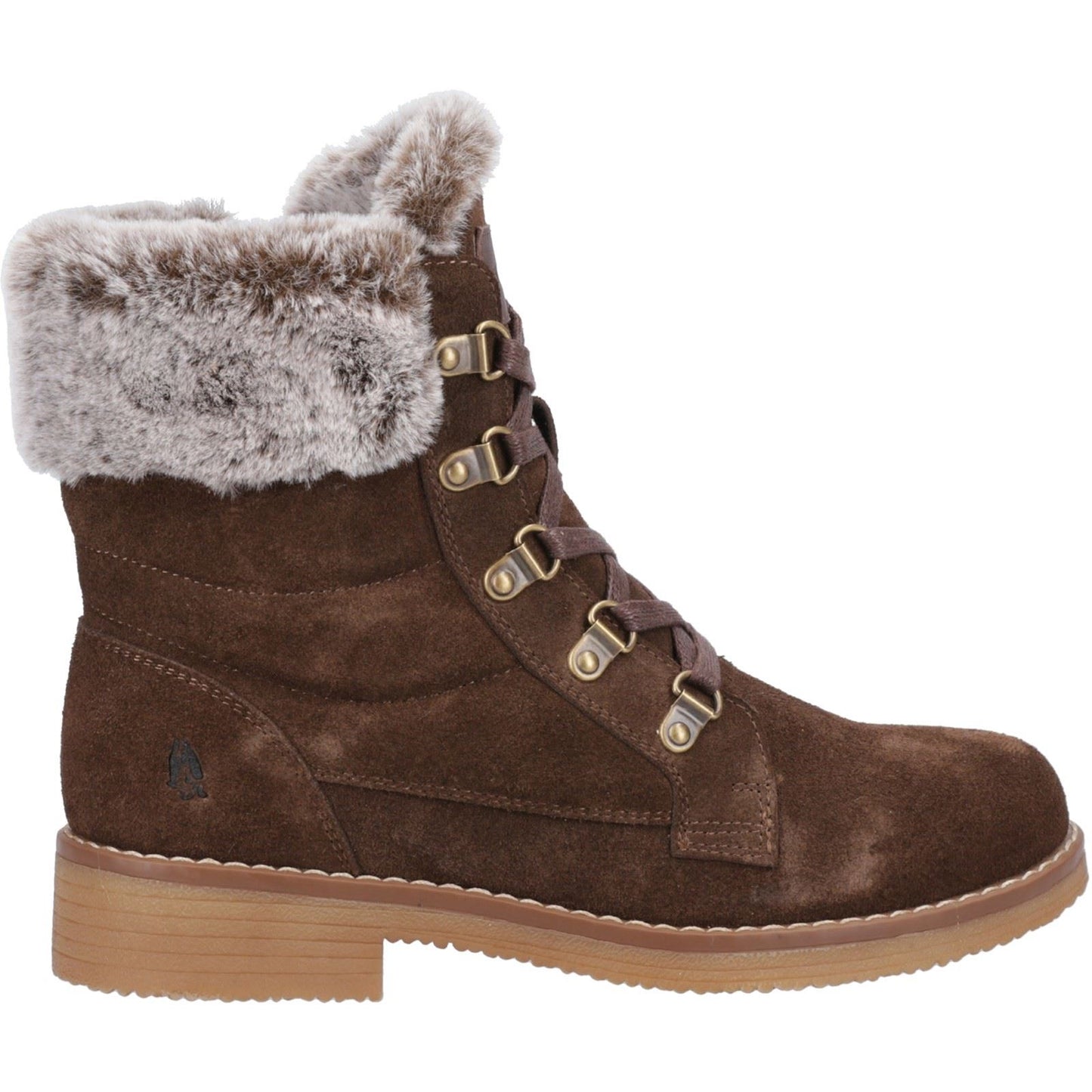 Hush Puppies Women's Florence Mid Boot in Chocolate