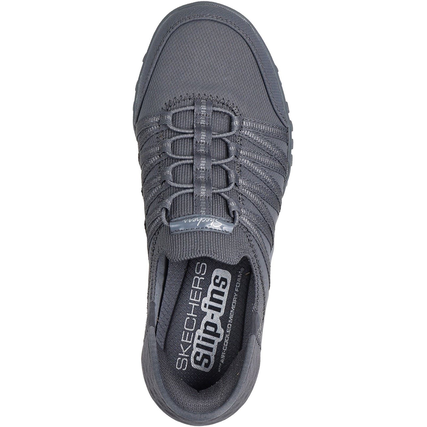Skechers Breathe-Easy - Roll-With-Me Textile Women's Charcoal Trainers