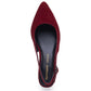 Hush Puppies Nahla Buckle Kitten Heel Women's Bordeaux Pointy Slingback Shoes