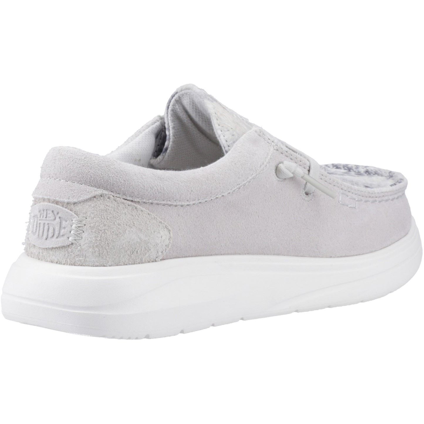HEYDUDE Wendy COMF Leather Women's Grey/Snake Moccasins Shoes