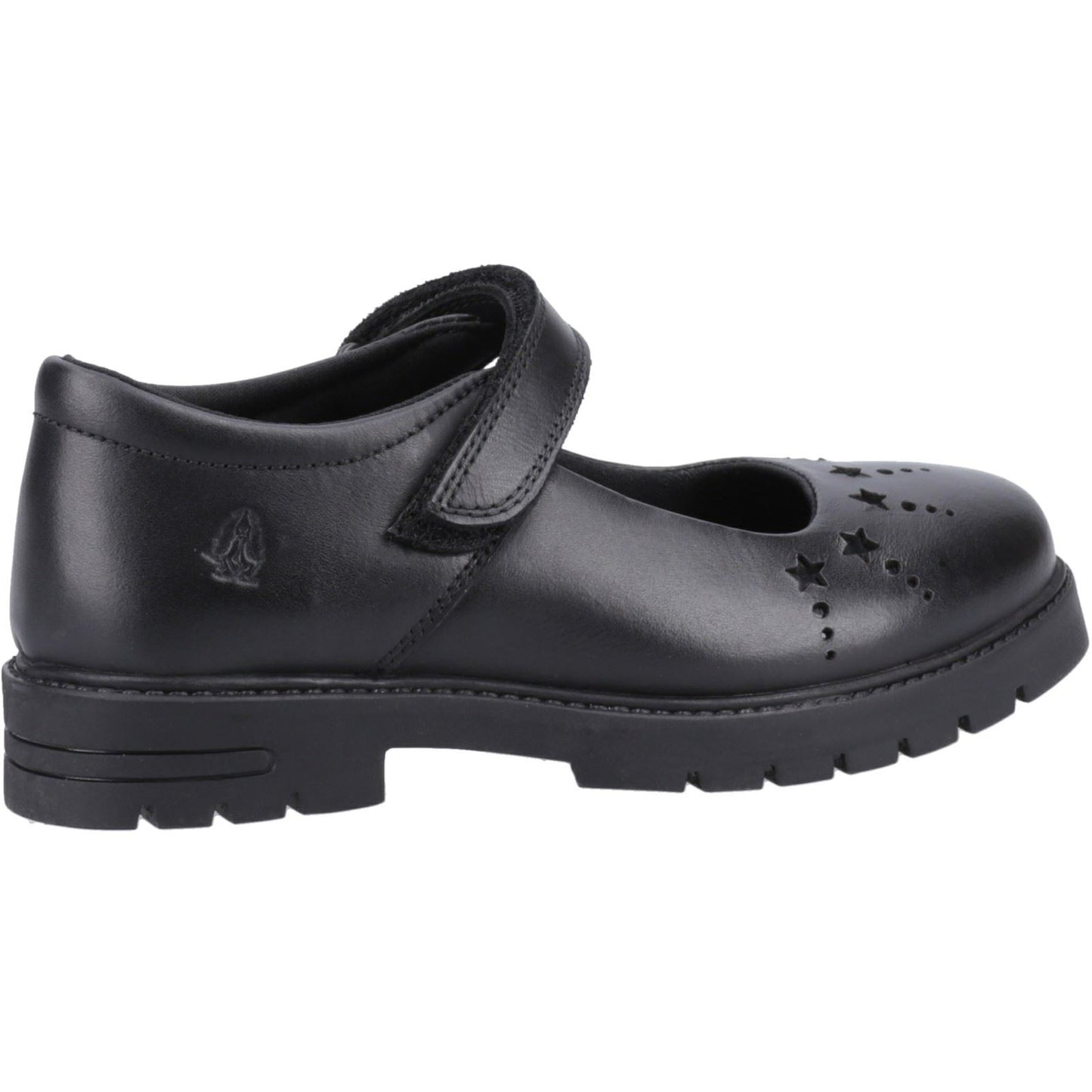 Hush Puppies Sabrina Leather Junior Black Shoes