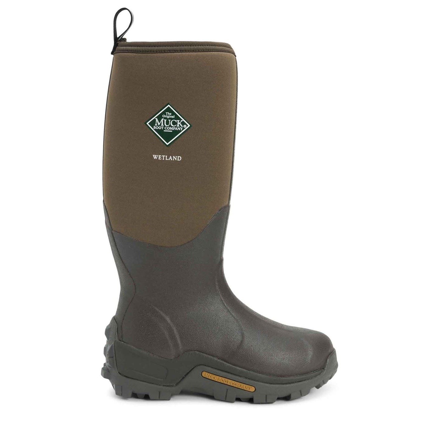Muck Boots Wetland Hi Patterned Wellington in Bark