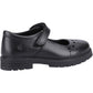 Hush Puppies Sabrina Leather Youth Black Shoes