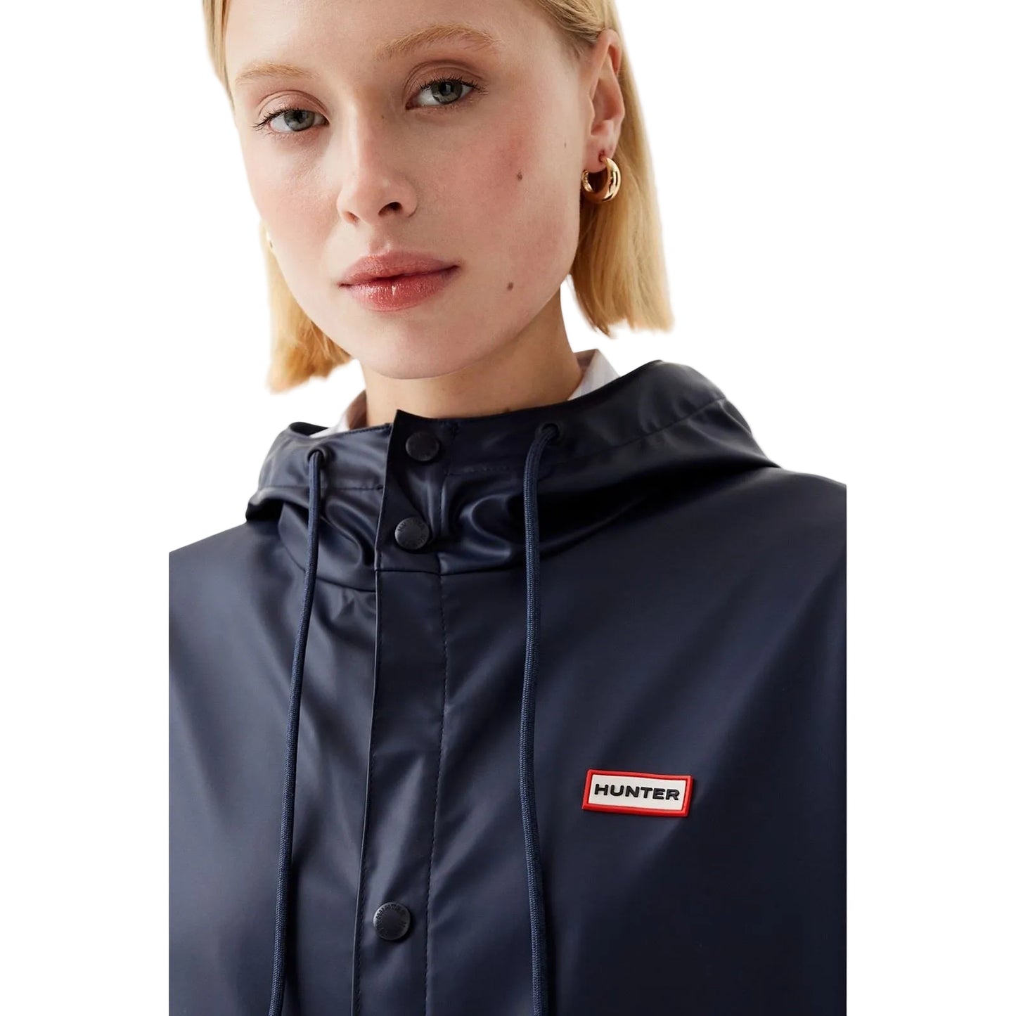 Hunter Izzy Hooded Unisex Adults Blue Jacket