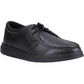 Hush Puppies Ronan Mocc Leather Boy's Black Moccasins Shoes