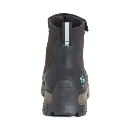 Muck Boots Men's Apex Mid Zip Wellingtons in Dark Brown
