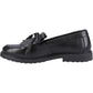 Hush Puppies Verity Kiltie Leather Women's Black Loafers