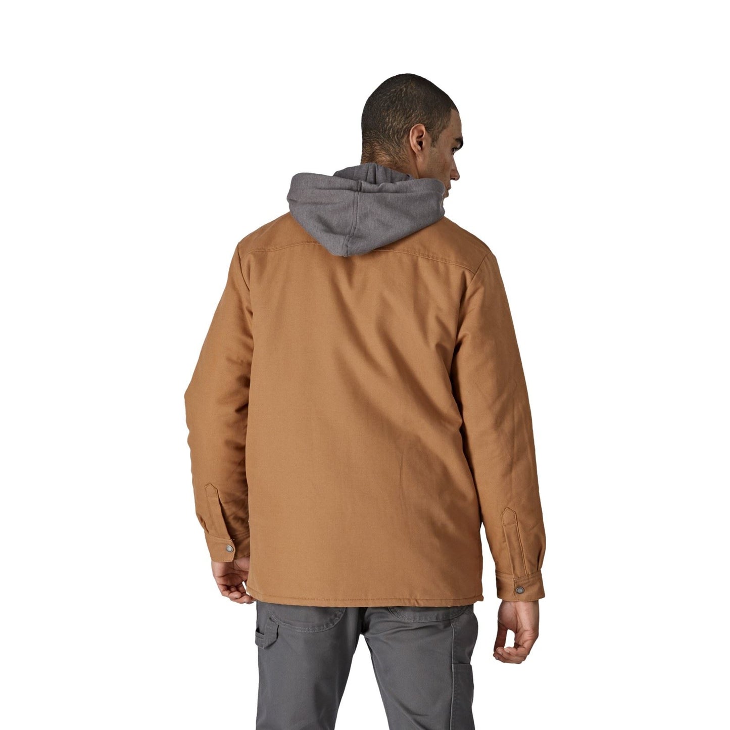 Dickies Men's Duck Shirt Jacket in Brown Duck