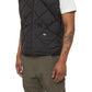 Dickies Men's Diamond Quilted Vest in Black