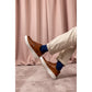 Hush Puppies Wyatt Leather Men's Tan Trainers
