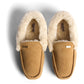 Hunter Womens Moccasin Slipper Sherpa Suede Women's Biscuit Slippers