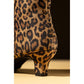 Hush Puppies Nahla Heel Leather Women's Leopard Heeled Ankle Boots