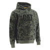 Caterpillar Men's Trademark Hooded Sweatshirt in Night Camo