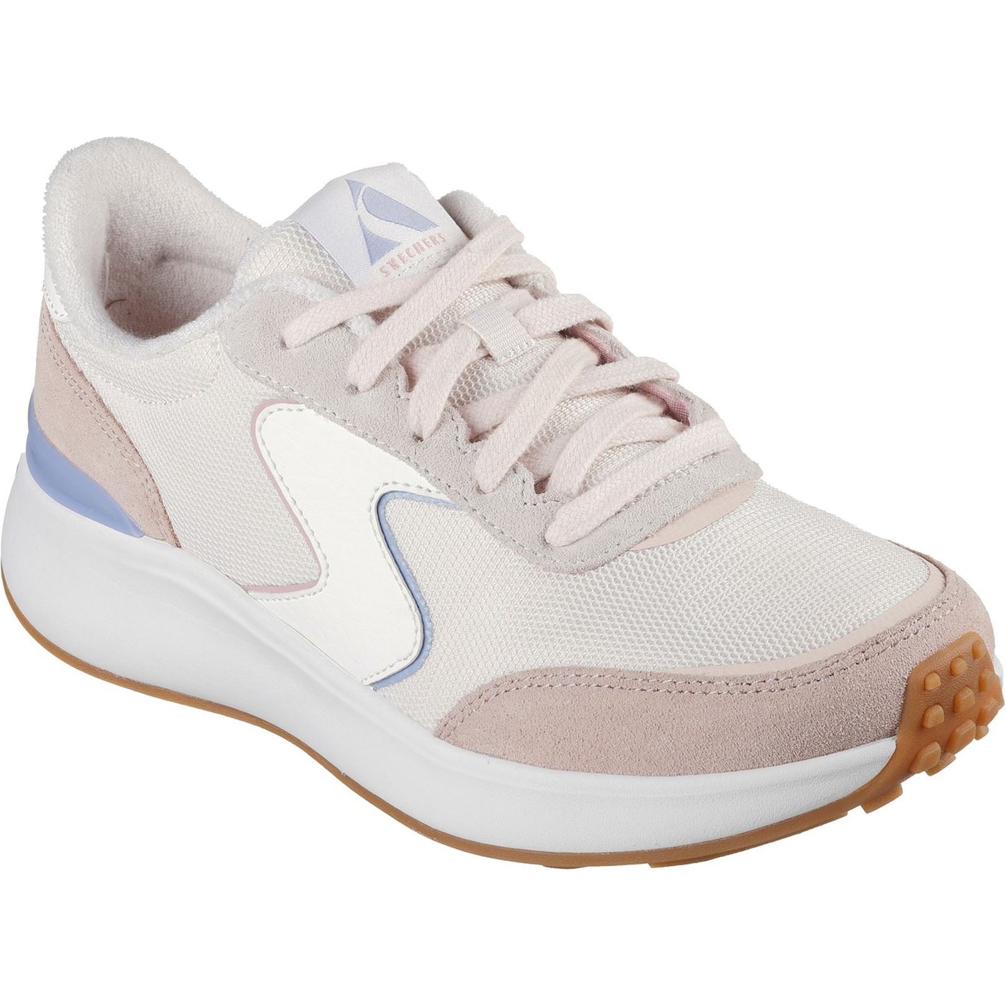 Skechers Women's BLVD Retro Runner Trainer in Light Pink/Purple