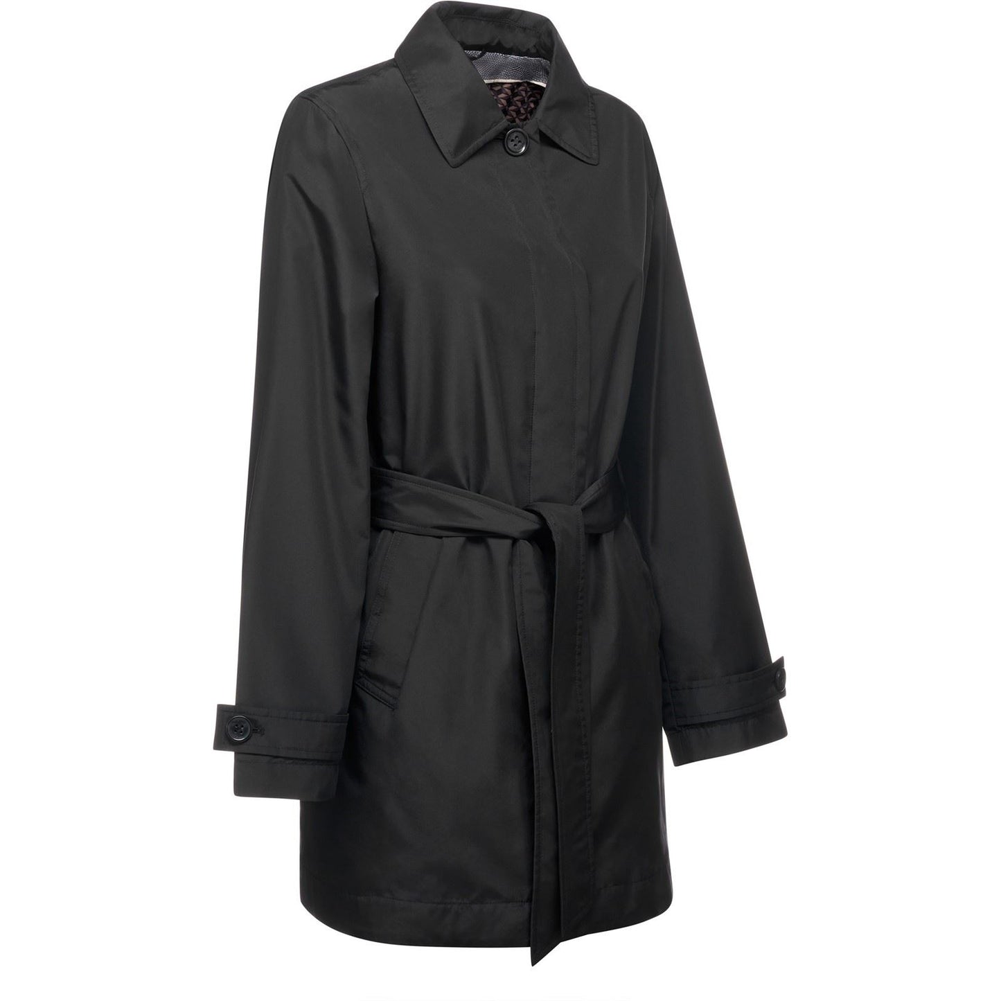Geox Women's W SOLEIL TRENCH in Black