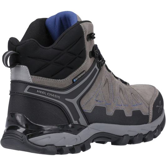 Hi-Tec V-Lite Explorer WP Cow Suede Leather Men's Charcoal/Grey/Dark Blue Hiking Boots
