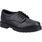Hush Puppies Jayne Lace Up Leather Youth Black Lace-Up Shoes