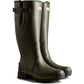 Hunter Men's Balmoral Adjustable Wellington in Dark Olive