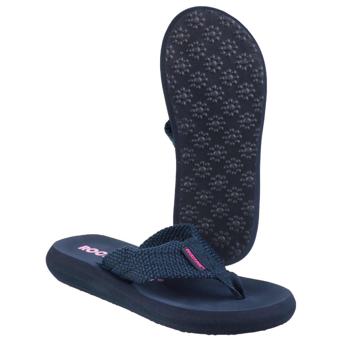 Rocket Dog Women's Sunset Webbing Flip Flop in Navy