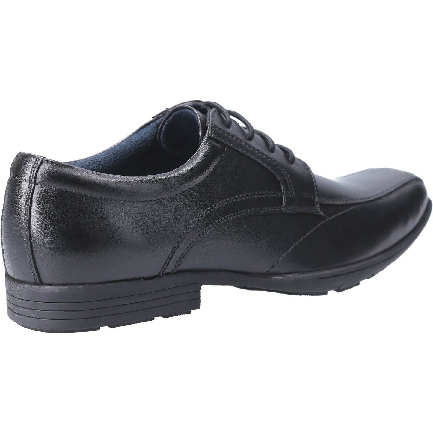 Pod Angus Leather Youth Black Shoes