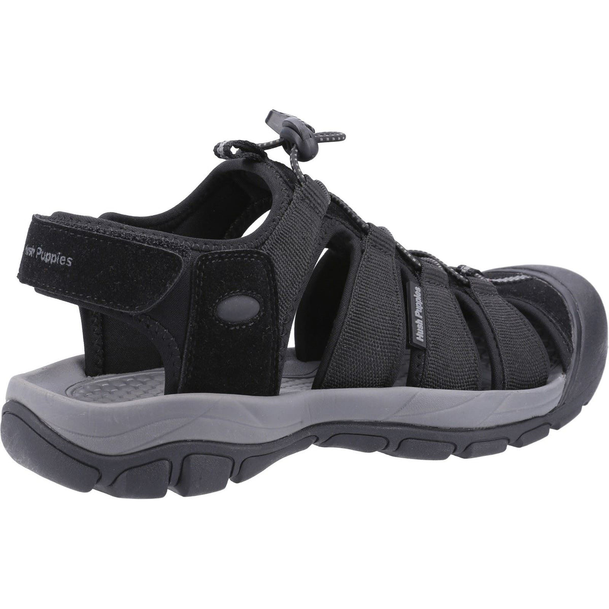 Hush Puppies Peru Polyurethane/Webbing Men's Black Sandals