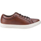 Jack & Jones Men's Galaxy Leather Trainer in Cognac