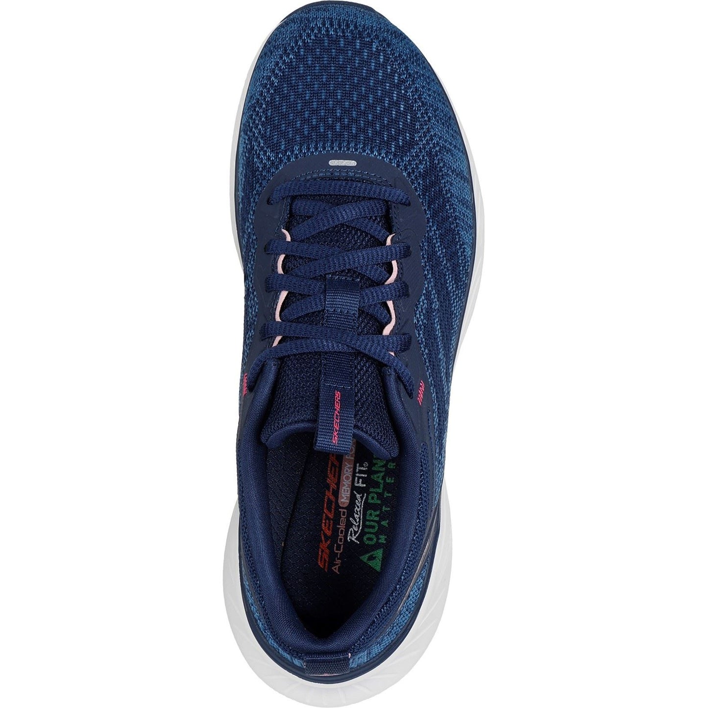 Skechers Women's Edgeride Power Flow Trainers in Navy/Pink