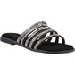 Hush Puppies Paris Slide Suede Women's Black/Silver Sandals
