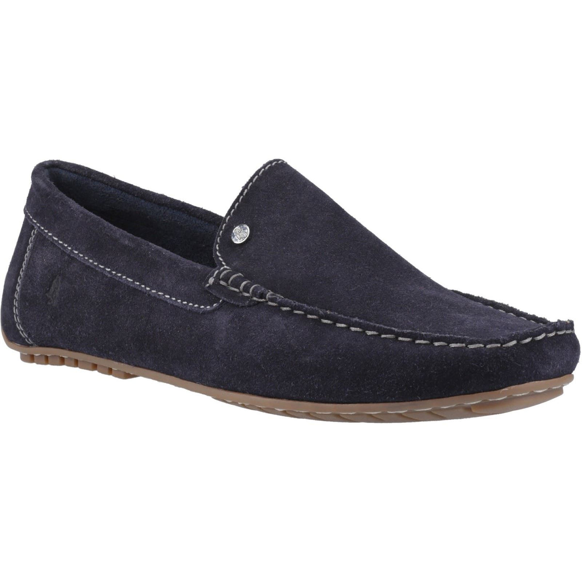 Hush Puppies Ralph Suede Leather Men's Navy Loafers