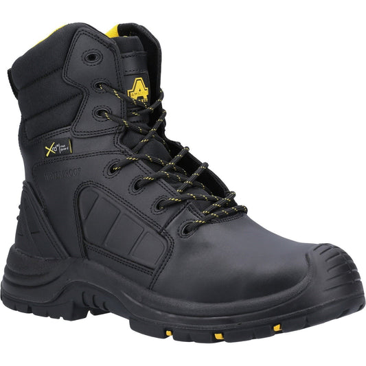 Amblers Safety AS350C Berwyn Hi-Leg Waterproof Metal Free Metatarsal Safety Boot in Black